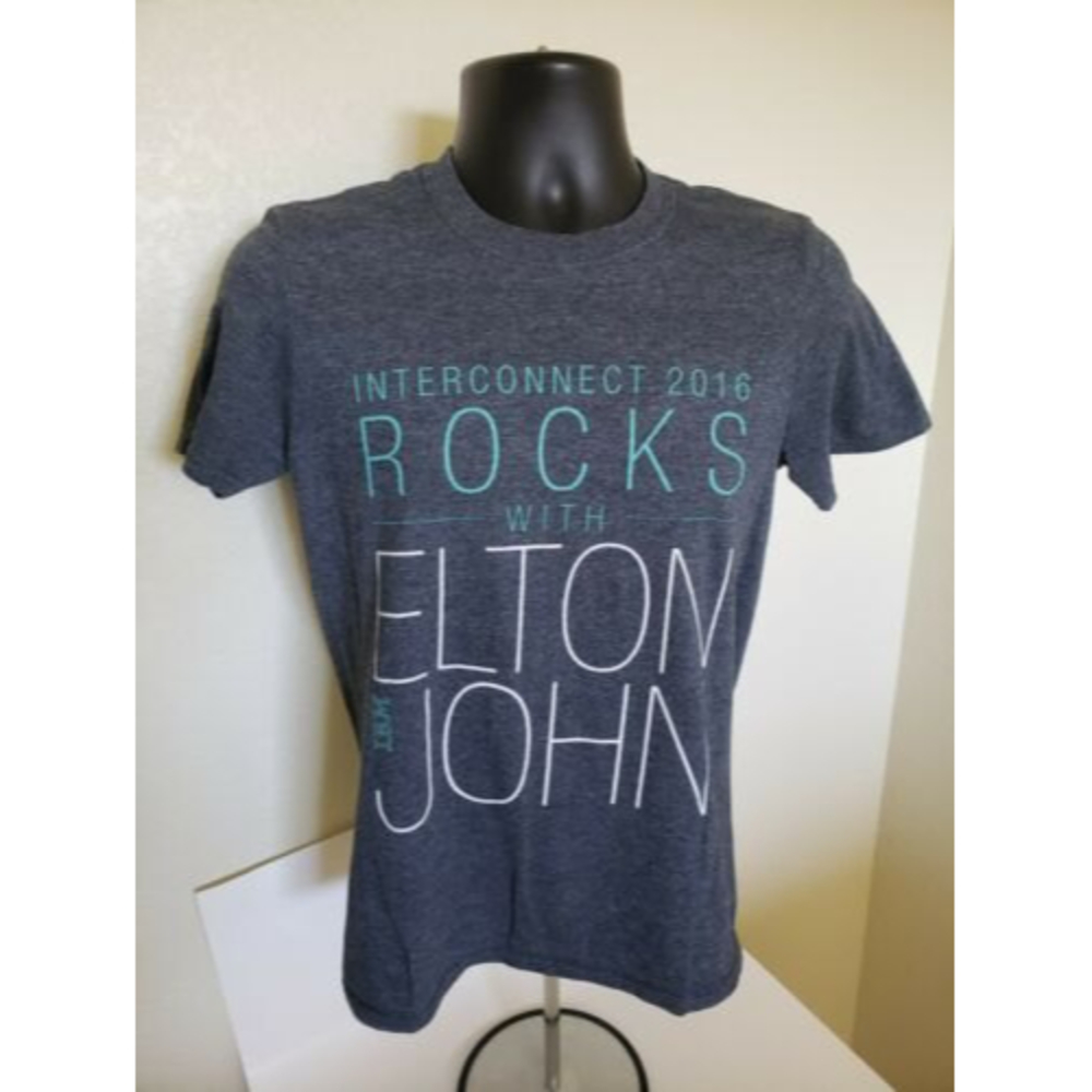 IBM Interconnect Rocks With Elton John 2016 Concert T-Shirt Size Small - Picture 1 of 3